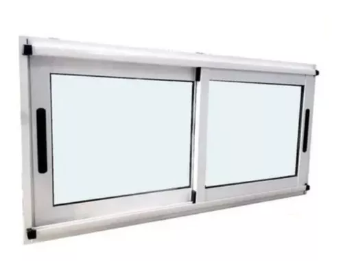 VENTANA DE ALUMINIO BLANCO LINEA MODENA DE 150x50